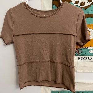 Hollister Ribbed and Cropped Baby Tee